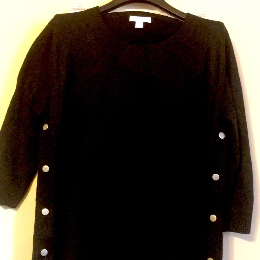New York & Company Black mid sleeve sweater, S-M